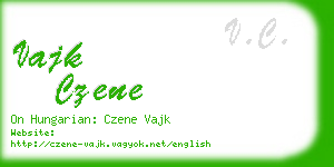 vajk czene business card